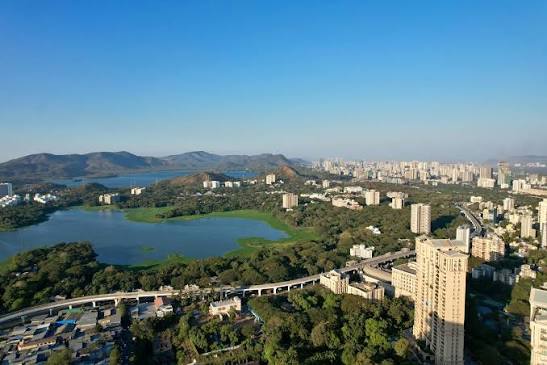 Powai Lake at sunset (placeholder)